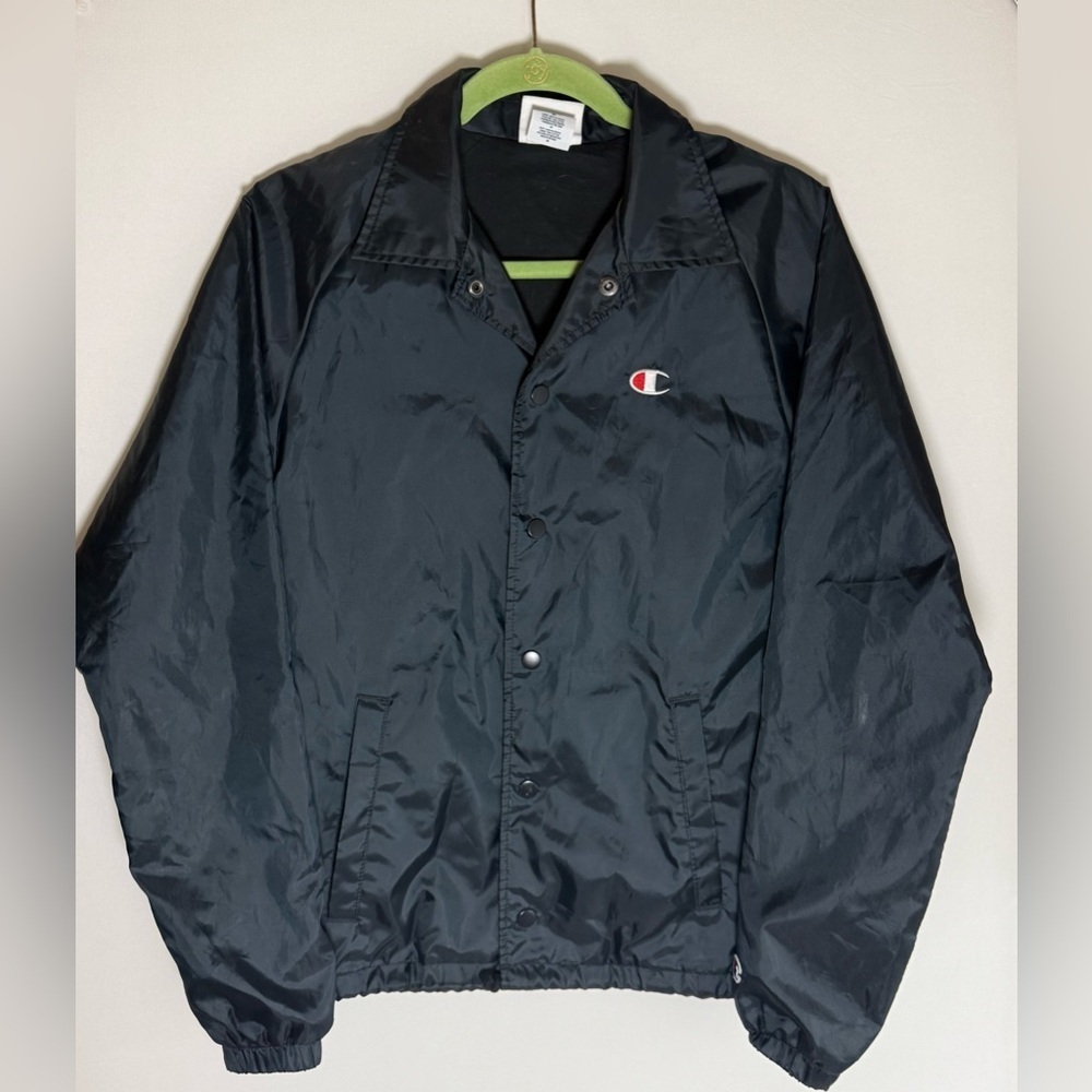 Vintage Champions snap button lightweight jacket • Mens XS